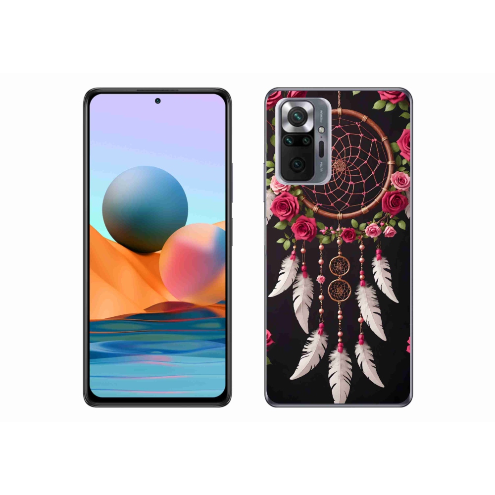 Gél borítás mmCase a Xiaomi Redmi Note 10 Pro számára - álomfogó rózsákkal