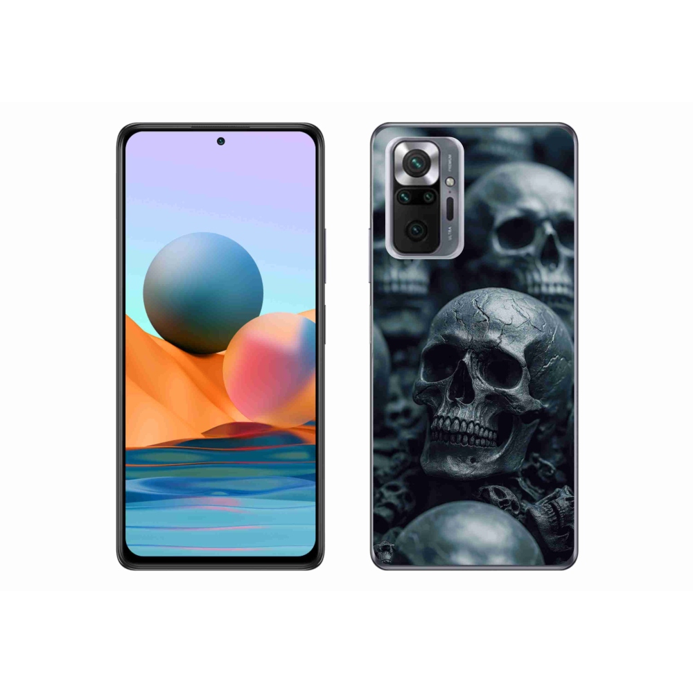 Gél borítás mmCase a Xiaomi Redmi Note 10 Pro-hoz - koponya 2