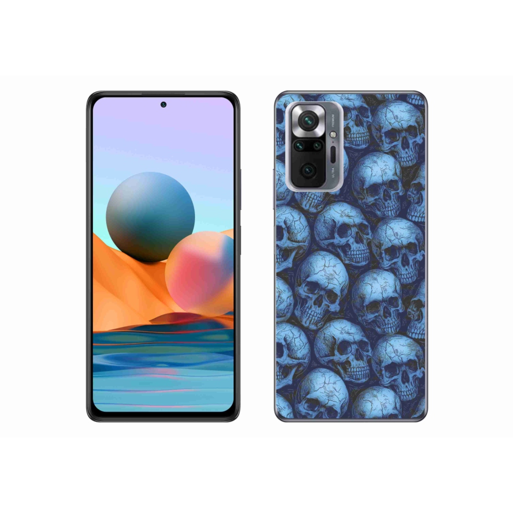 Gél borítás mmCase a Xiaomi Redmi Note 10 Pro készülékhez - koponyák
