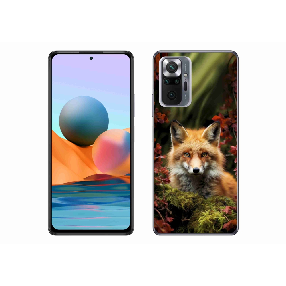 Gél borítás mmCase a Xiaomi Redmi Note 10 Pro készülékhez - róka az erdőben