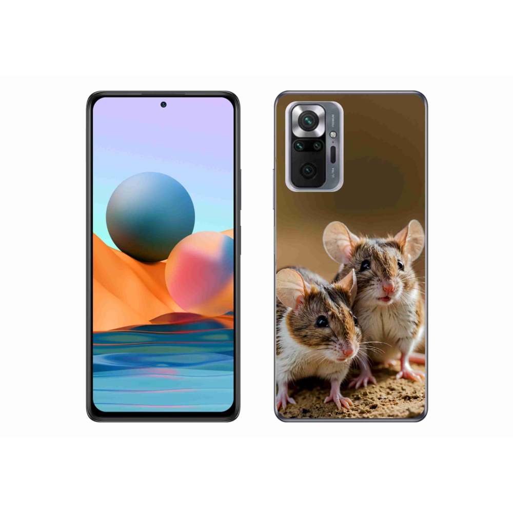 Gél borítás mmCase a Xiaomi Redmi Note 10 Pro számára - egér duó
