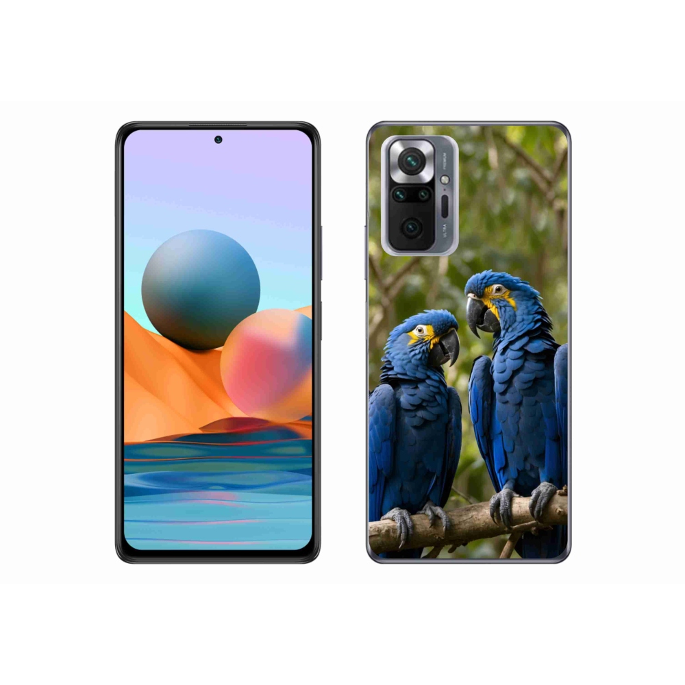 Gél borítás mmCase a Xiaomi Redmi Note 10 Pro készülékhez - papagáj duó