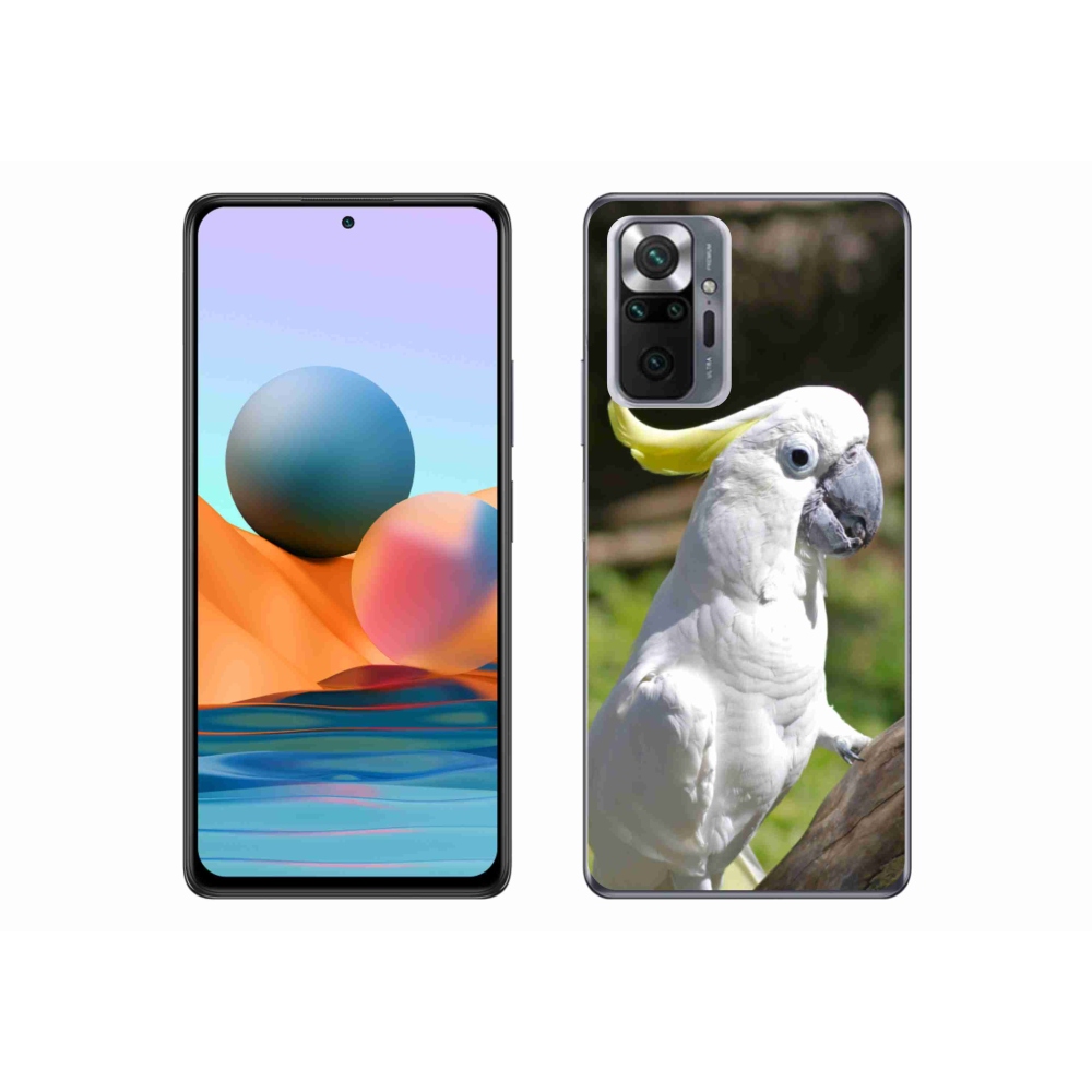 Gél borítás mmCase a Xiaomi Redmi Note 10 Pro készülékhez - papagáj kakadu 2