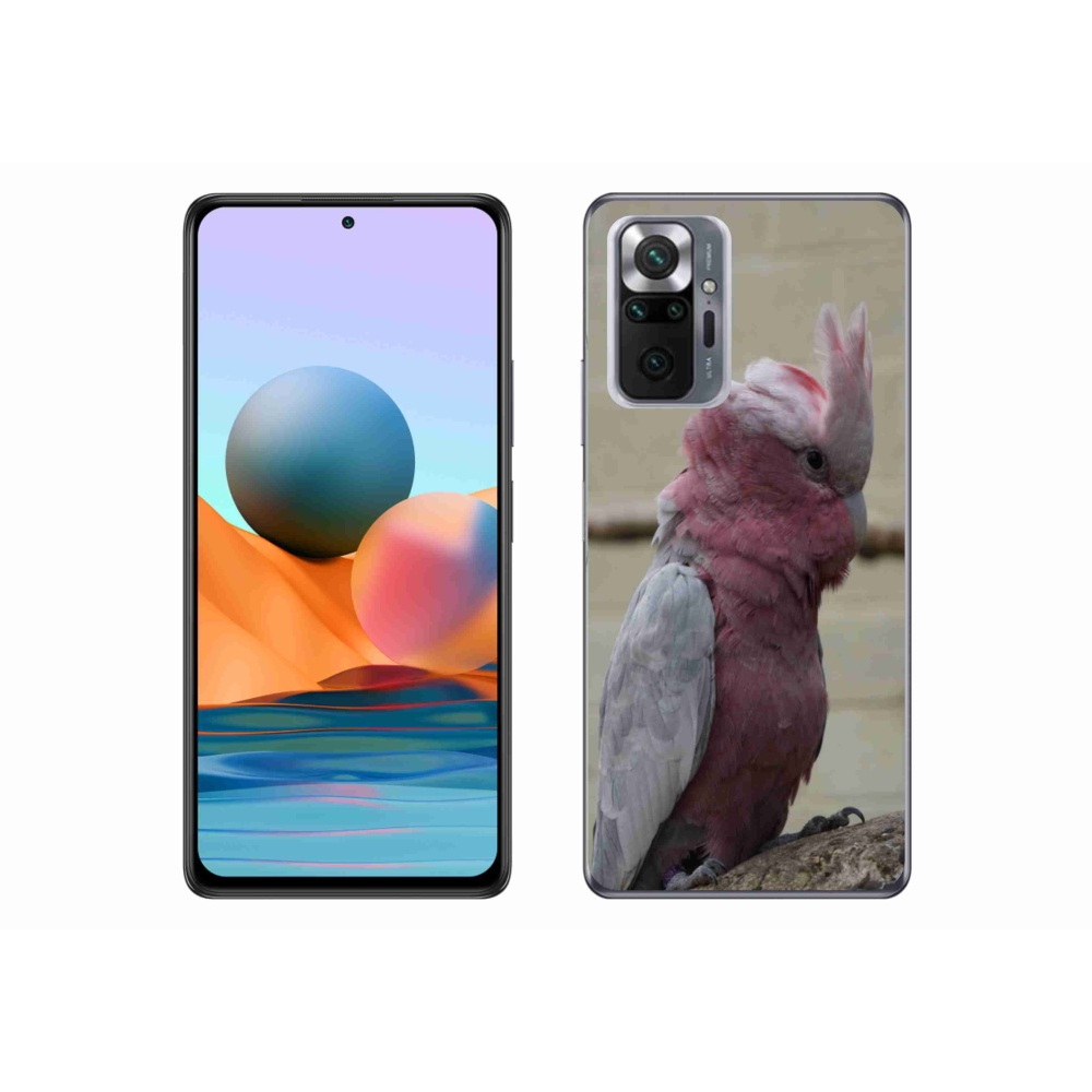 Gél borítás mmCase a Xiaomi Redmi Note 10 Pro készülékhez - papagáj kakadu rózsaszínű