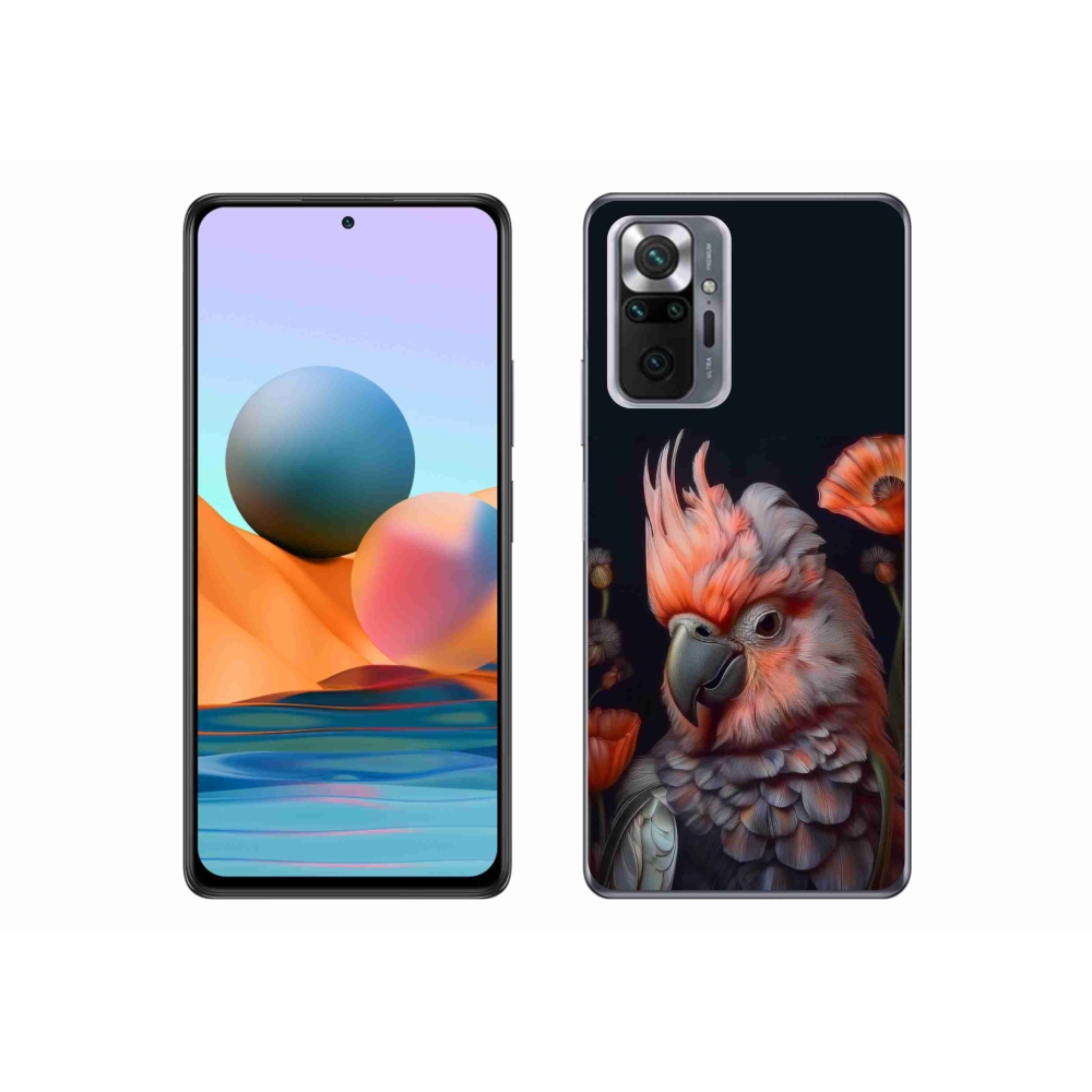 Gél borítás mmCase a Xiaomi Redmi Note 10 Pro-hoz - papagáj kakadu színekben