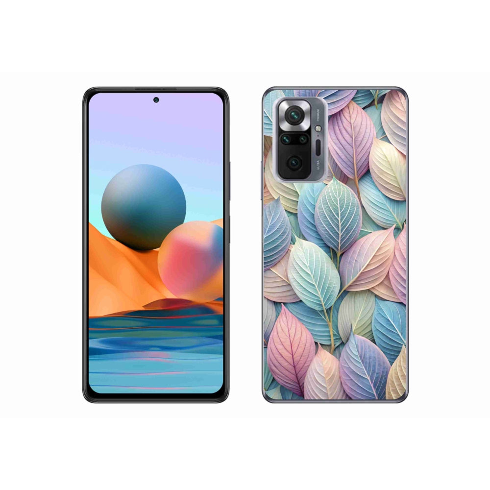 Gél borítás mmCase a Xiaomi Redmi Note 10 Pro készülékhez - pasztell levelek
