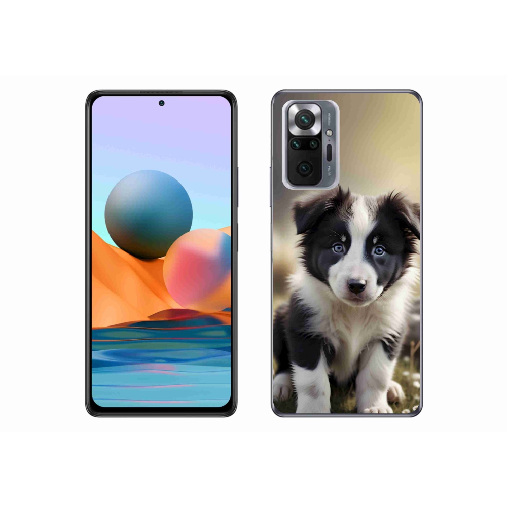 Gél borítás mmCase a Xiaomi Redmi Note 10 Pro-hoz - aranyos border collie