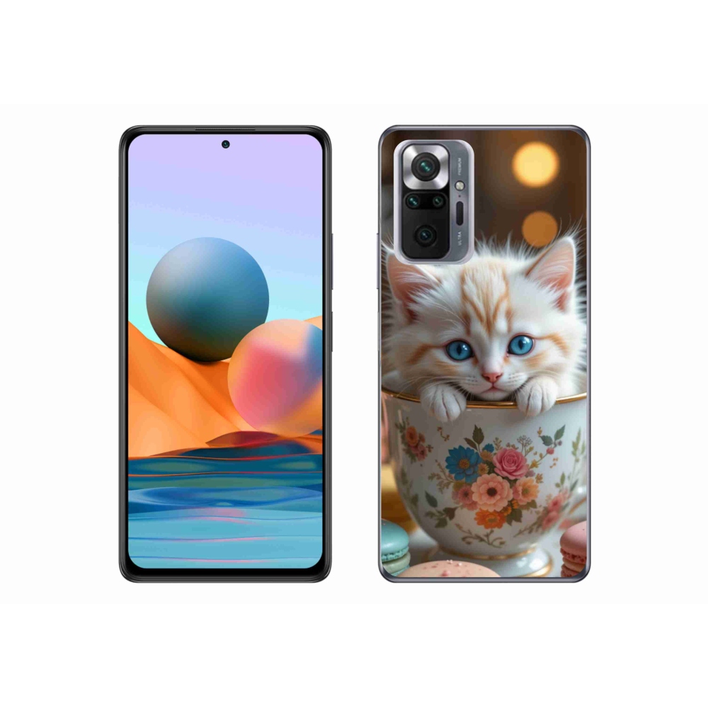 Gél borítás mmCase a Xiaomi Redmi Note 10 Pro számára - aranyos cica 6