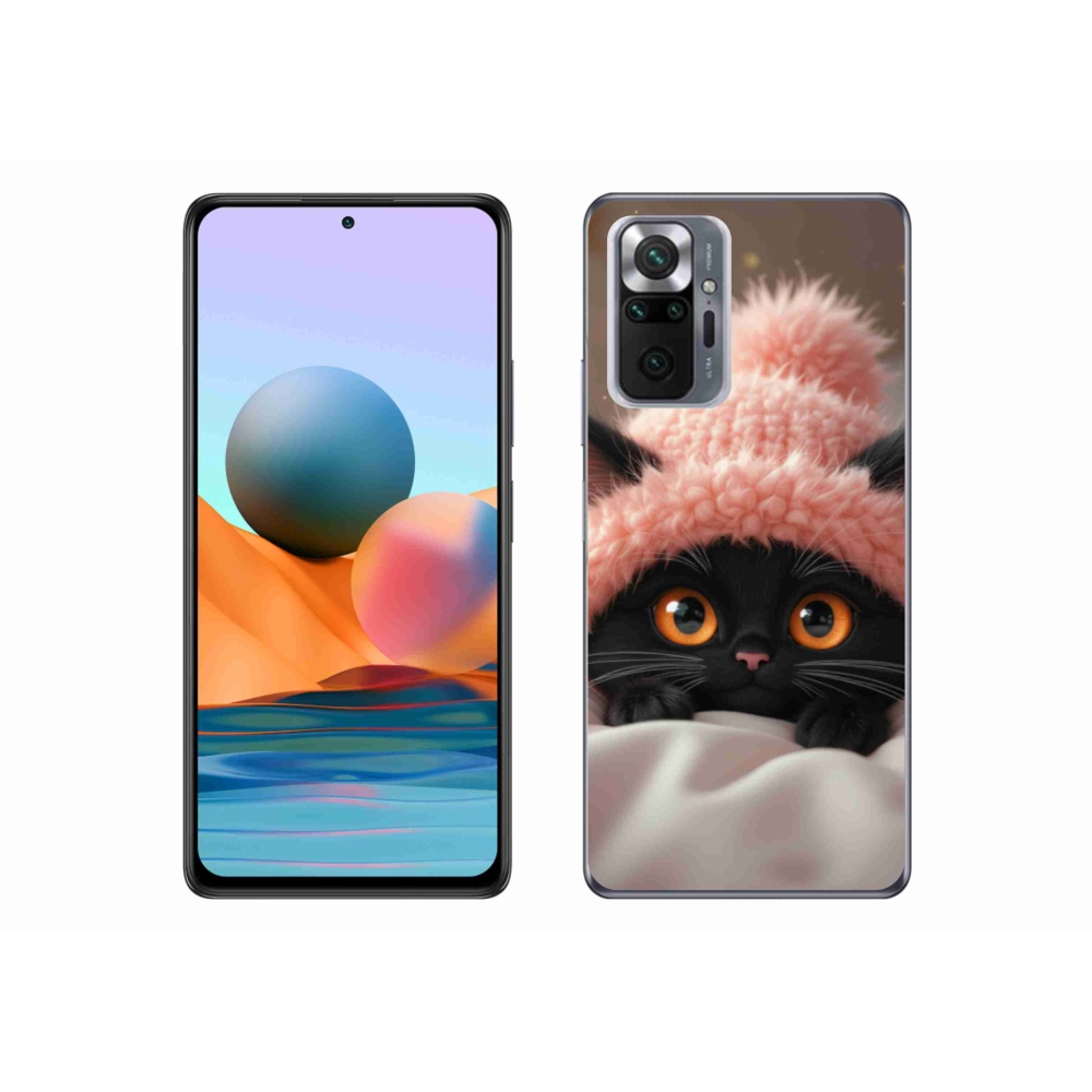 Gél borítás mmCase a Xiaomi Redmi Note 10 Pro számára - aranyos cica 7