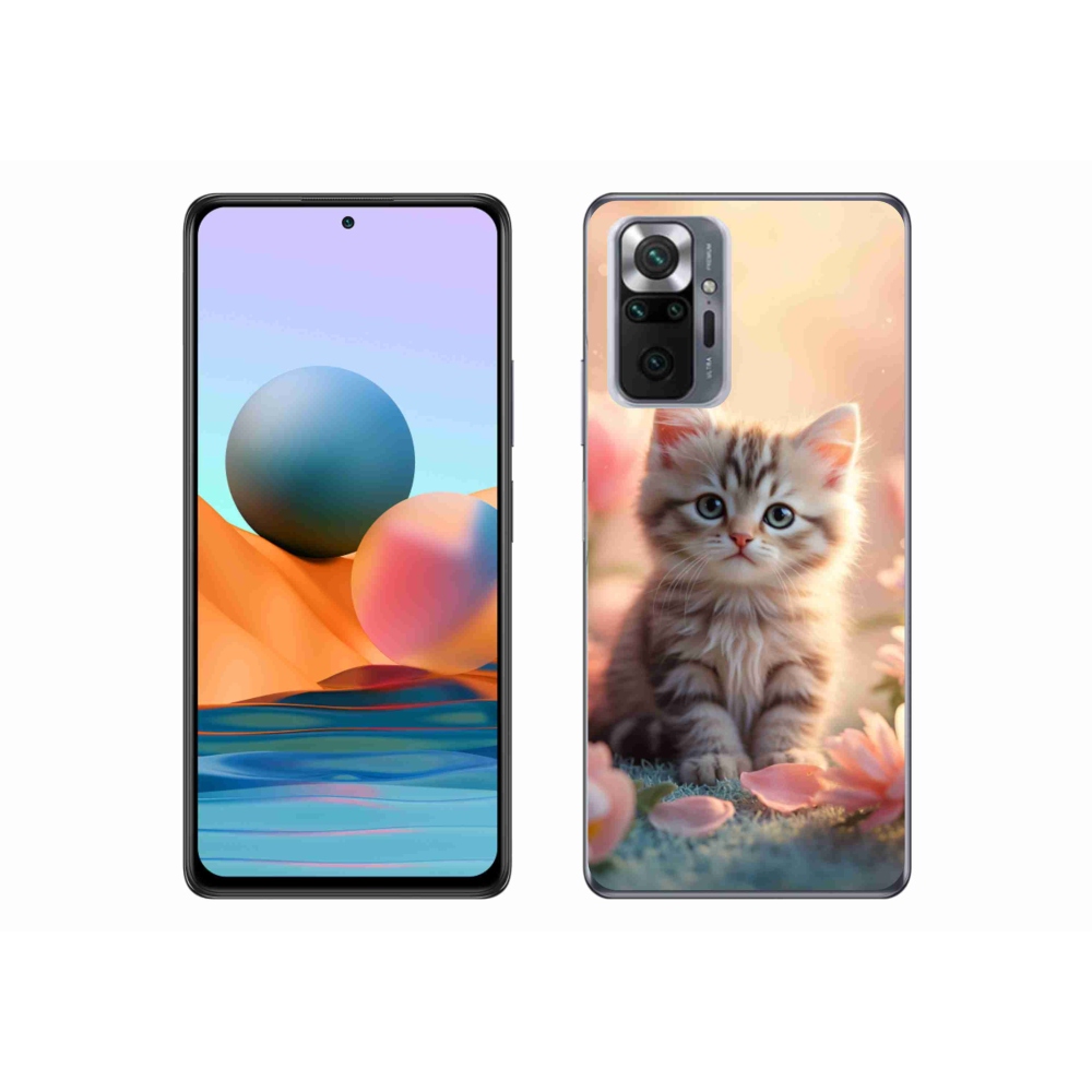 Gél borítás mmCase a Xiaomi Redmi Note 10 Pro számára - aranyos cica 8