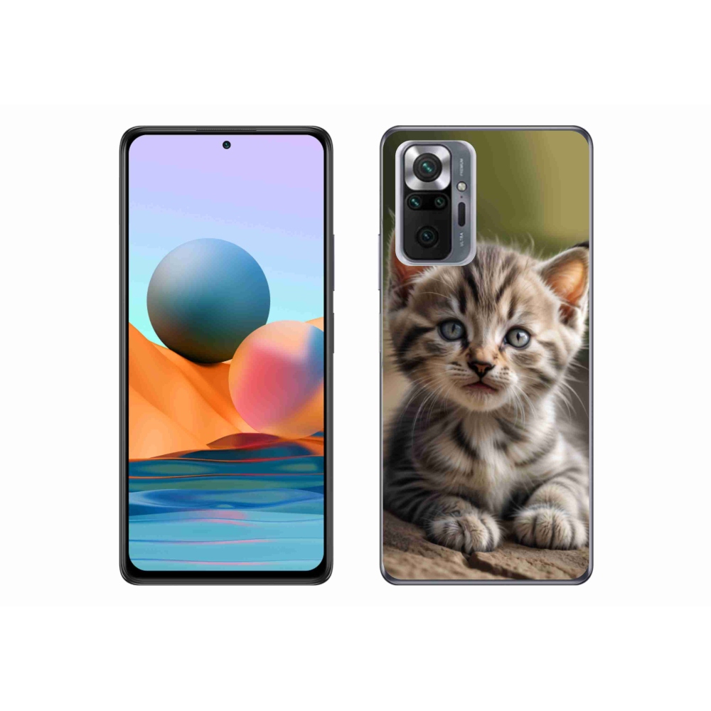 Gél borítás mmCase a Xiaomi Redmi Note 10 Pro számára - aranyos cica 9