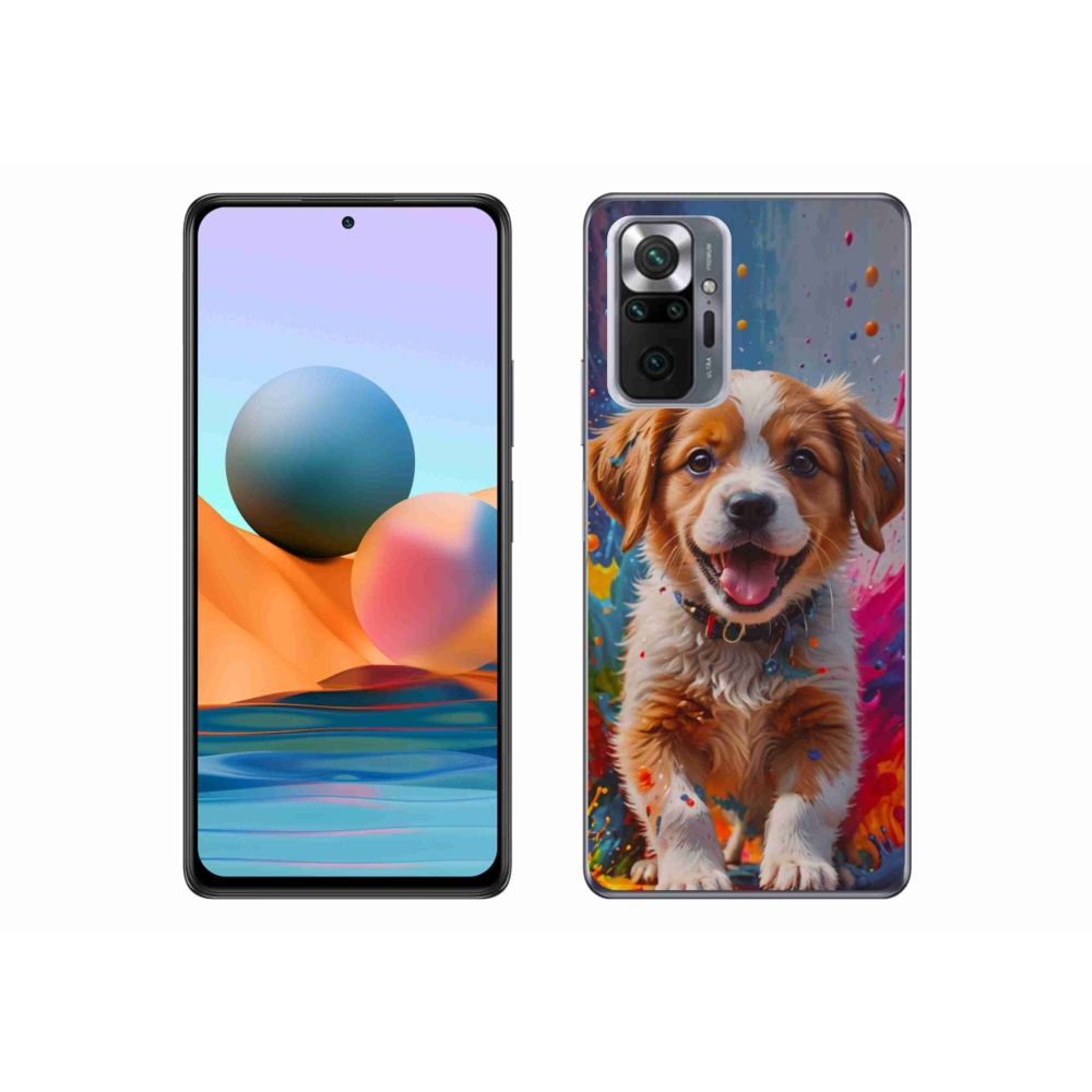 Gél borítás mmCase a Xiaomi Redmi Note 10 Pro számára - aranyos kiskutya 3