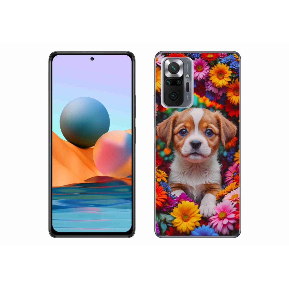Gél borítás mmCase a Xiaomi Redmi Note 10 Pro számára - aranyos kiskutya