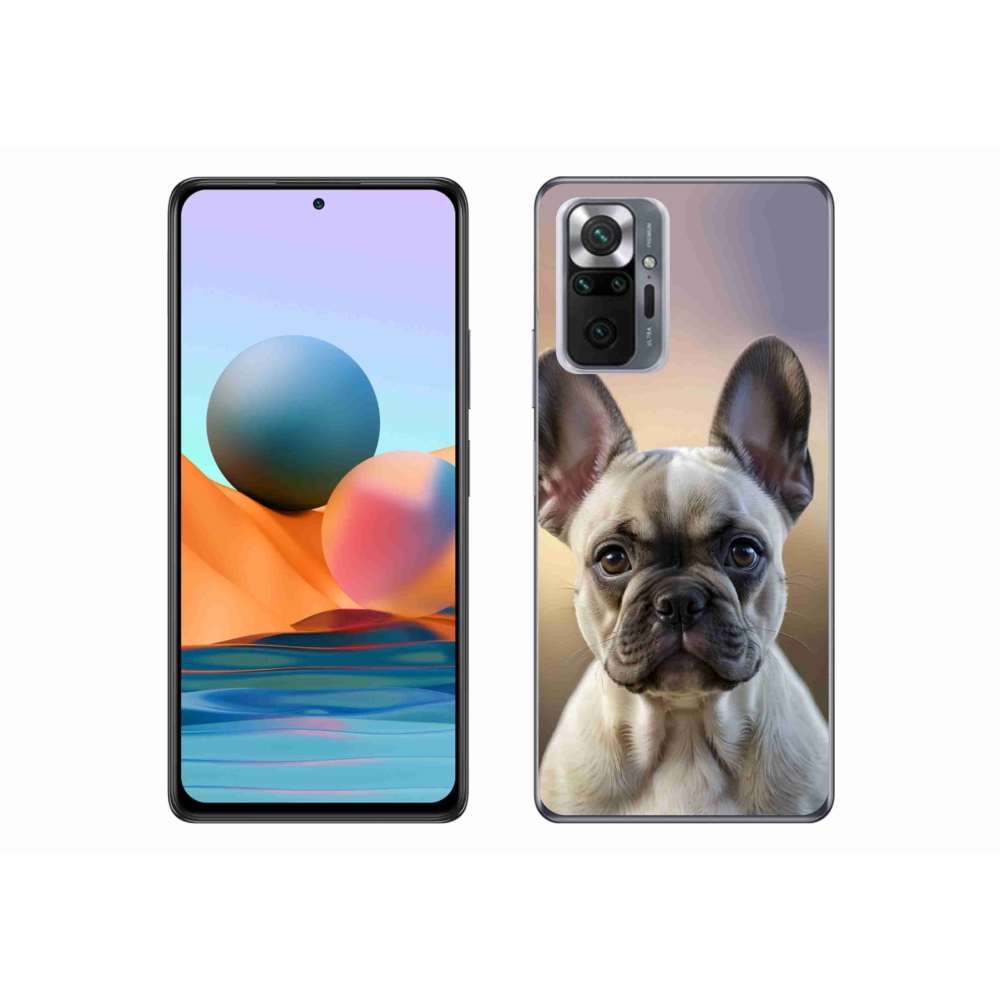 Gél borítás mmCase a Xiaomi Redmi Note 10 Pro számára - aranyos francia bulldog