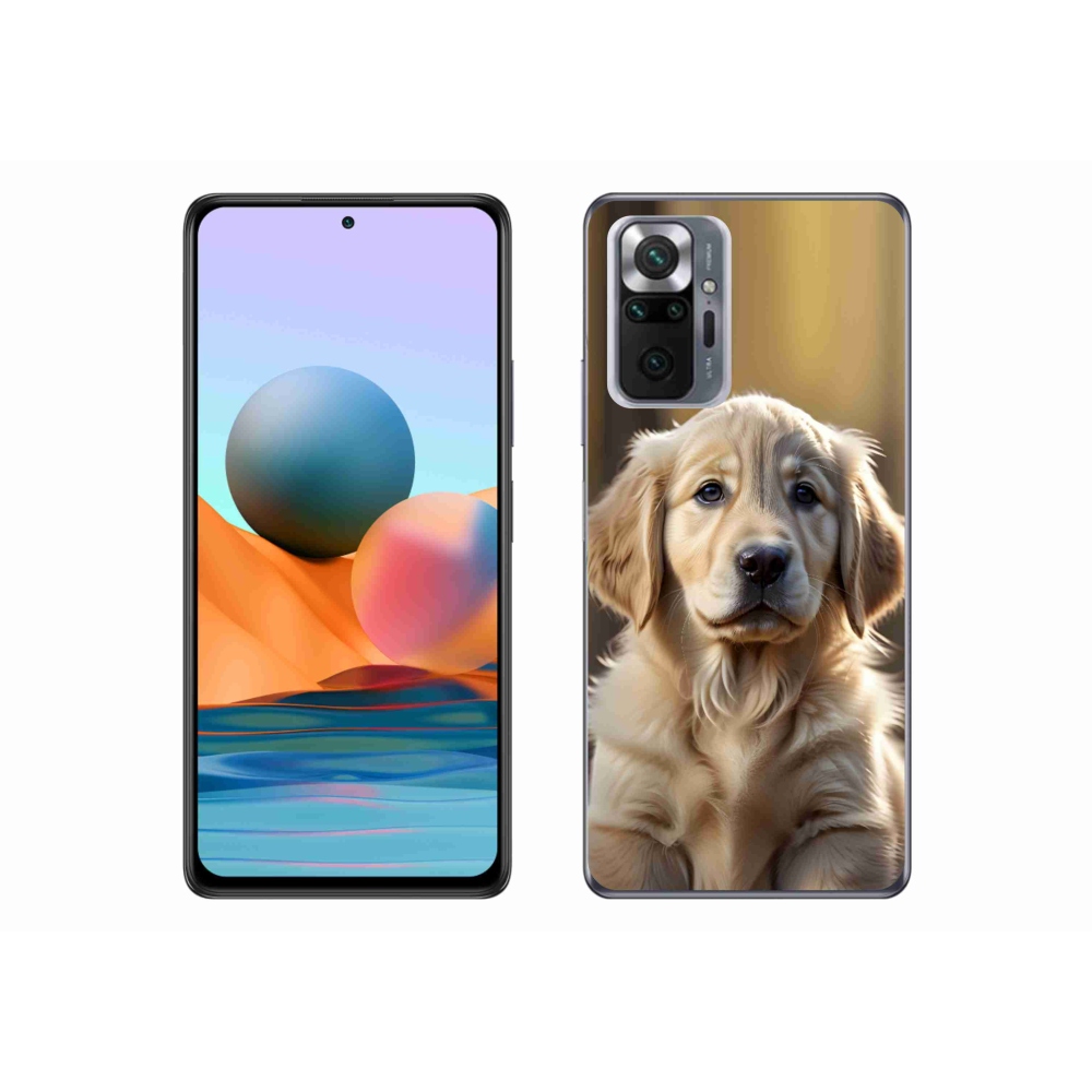 Gél borítás mmCase a Xiaomi Redmi Note 10 Pro számára - aranyos arany retriever