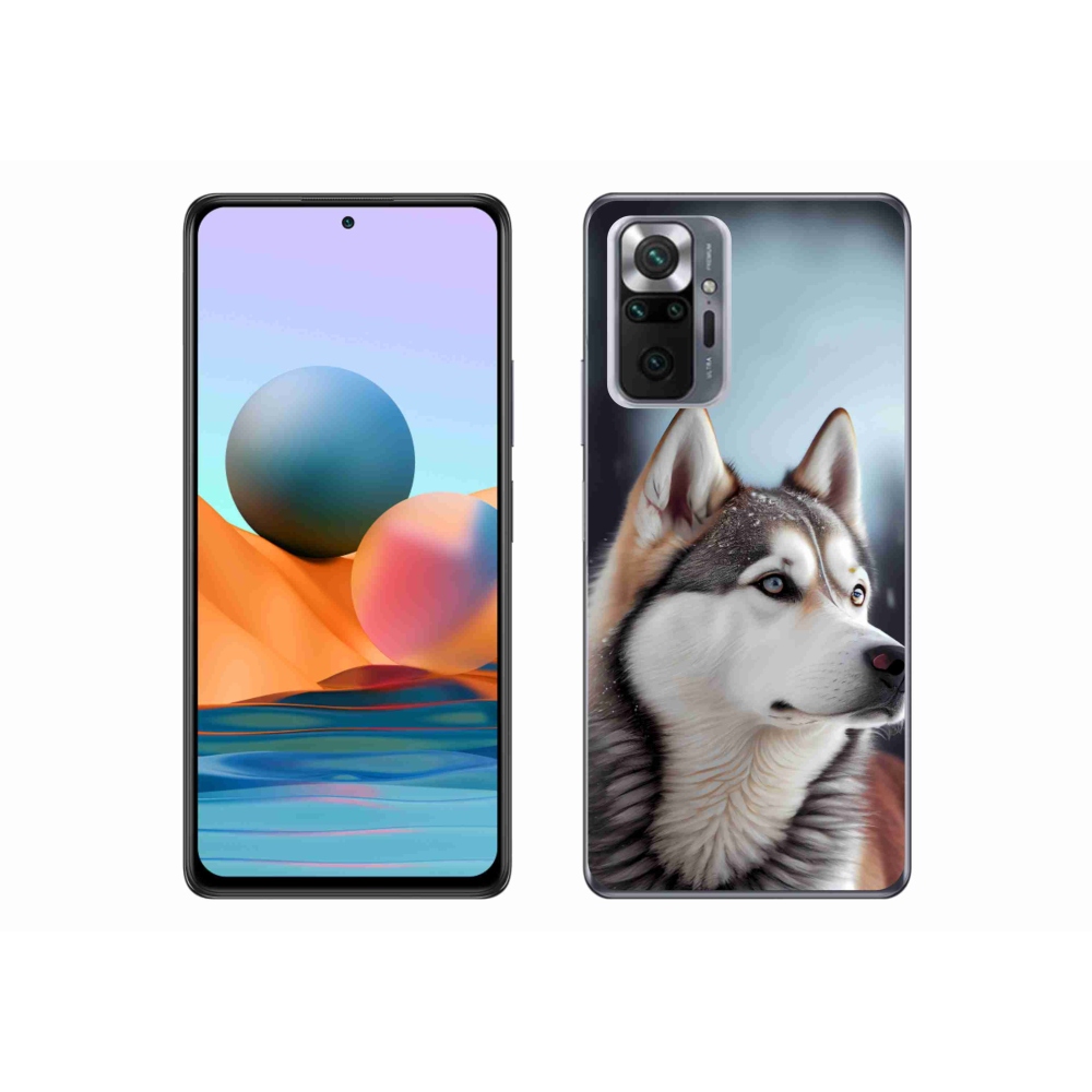 Gél borítás mmCase a Xiaomi Redmi Note 10 Pro készülékhez - Szibériai Husky