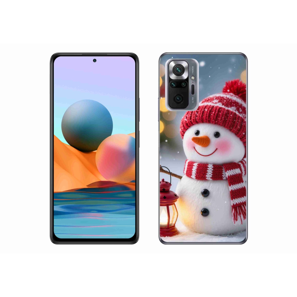 Gél borítás mmCase a Xiaomi Redmi Note 10 Pro készülékhez - hóember 2