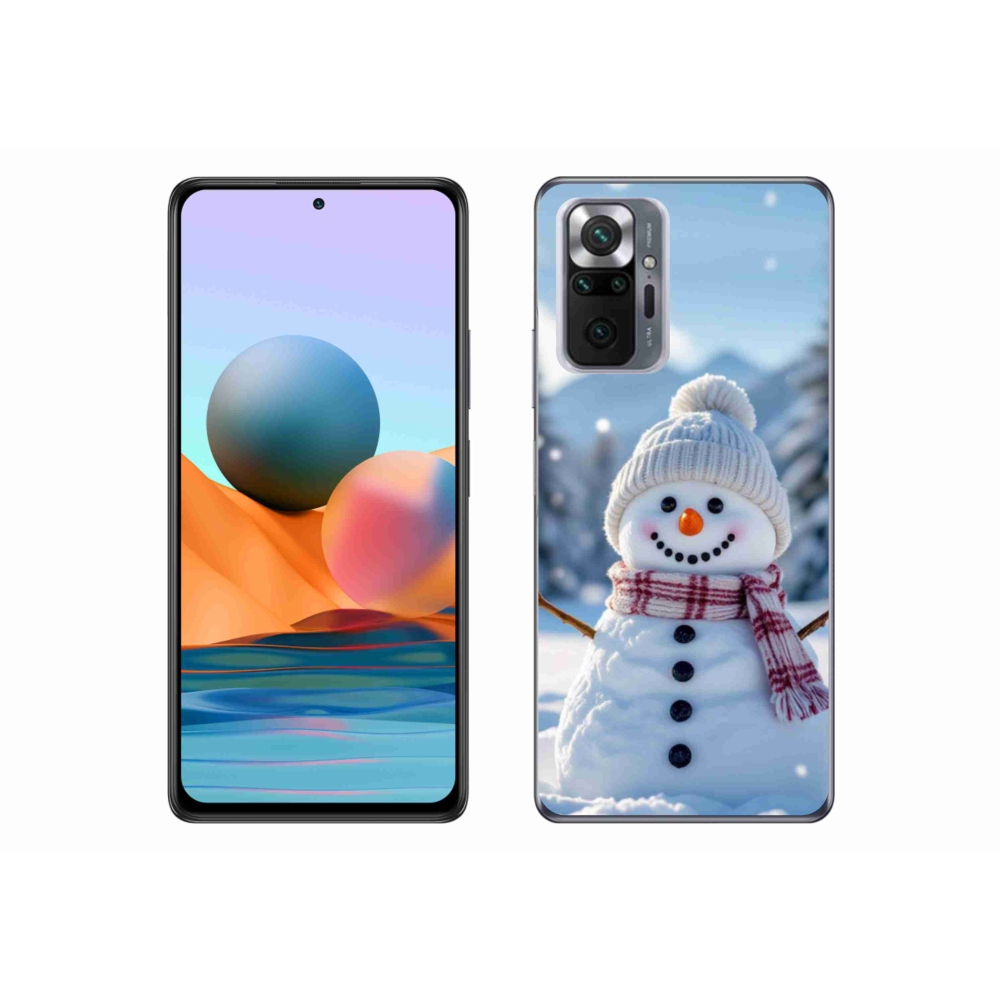 Gél borítás mmCase a Xiaomi Redmi Note 10 Pro készülékhez - hóember 3