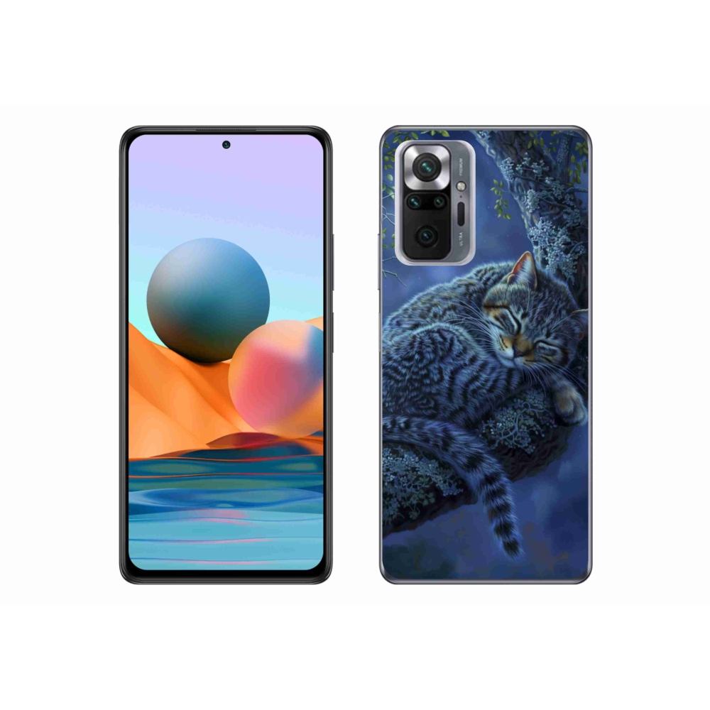 Gél borítás mmCase a Xiaomi Redmi Note 10 Pro számára - alvó macska
