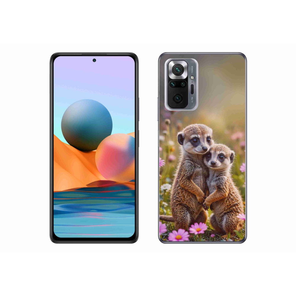 Gél borítás mmCase a Xiaomi Redmi Note 10 Pro számára - szurikátás duó