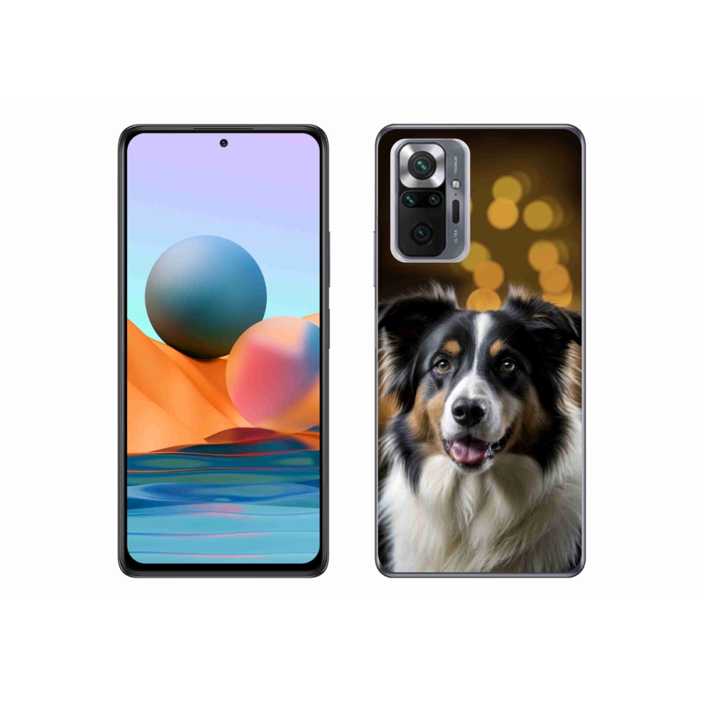 Gél borítás mmCase a Xiaomi Redmi Note 10 Pro készülékhez - mosolygó ausztrál juhászkutya