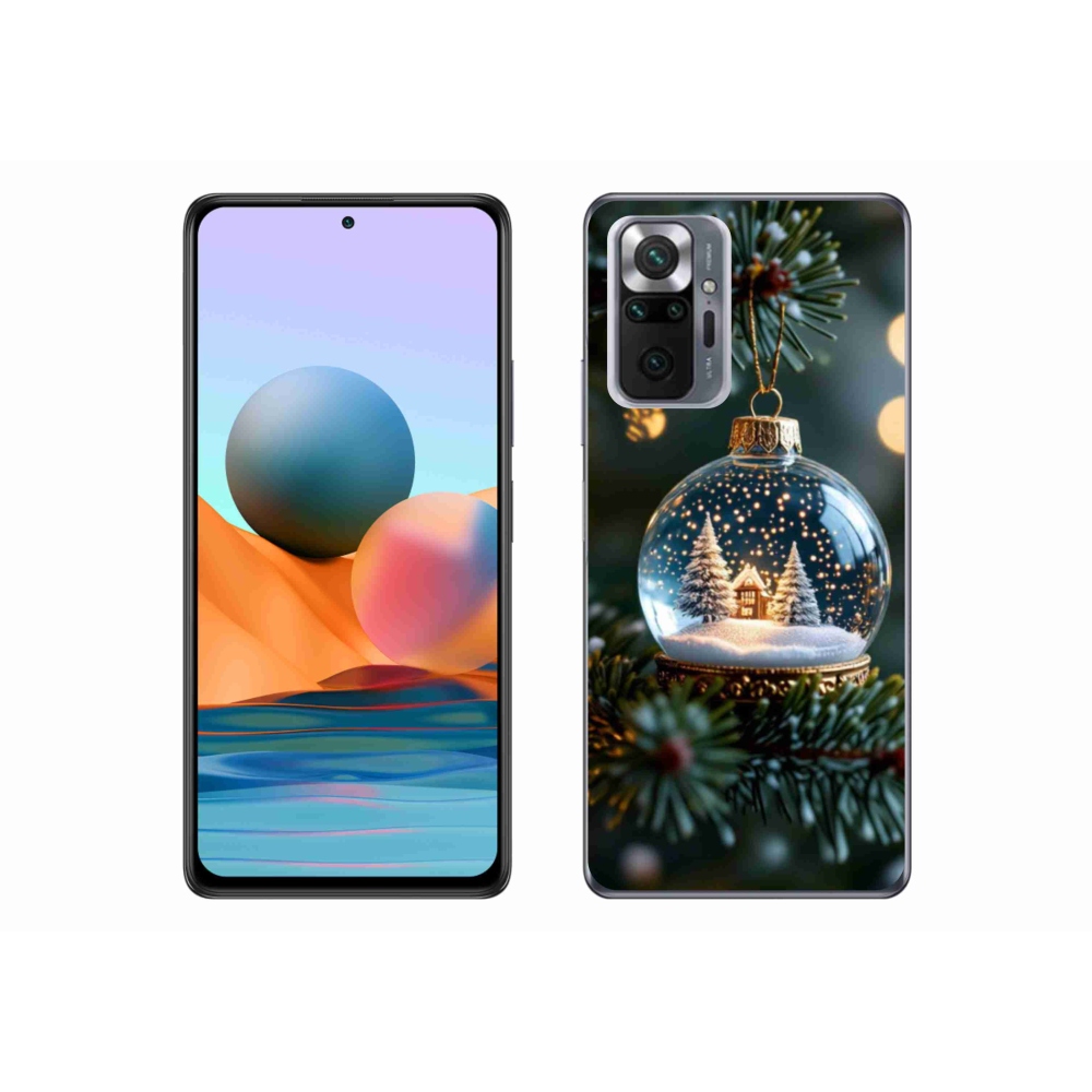 Gél borítás mmCase a Xiaomi Redmi Note 10 Pro számára - Karácsonyi gömbök 2