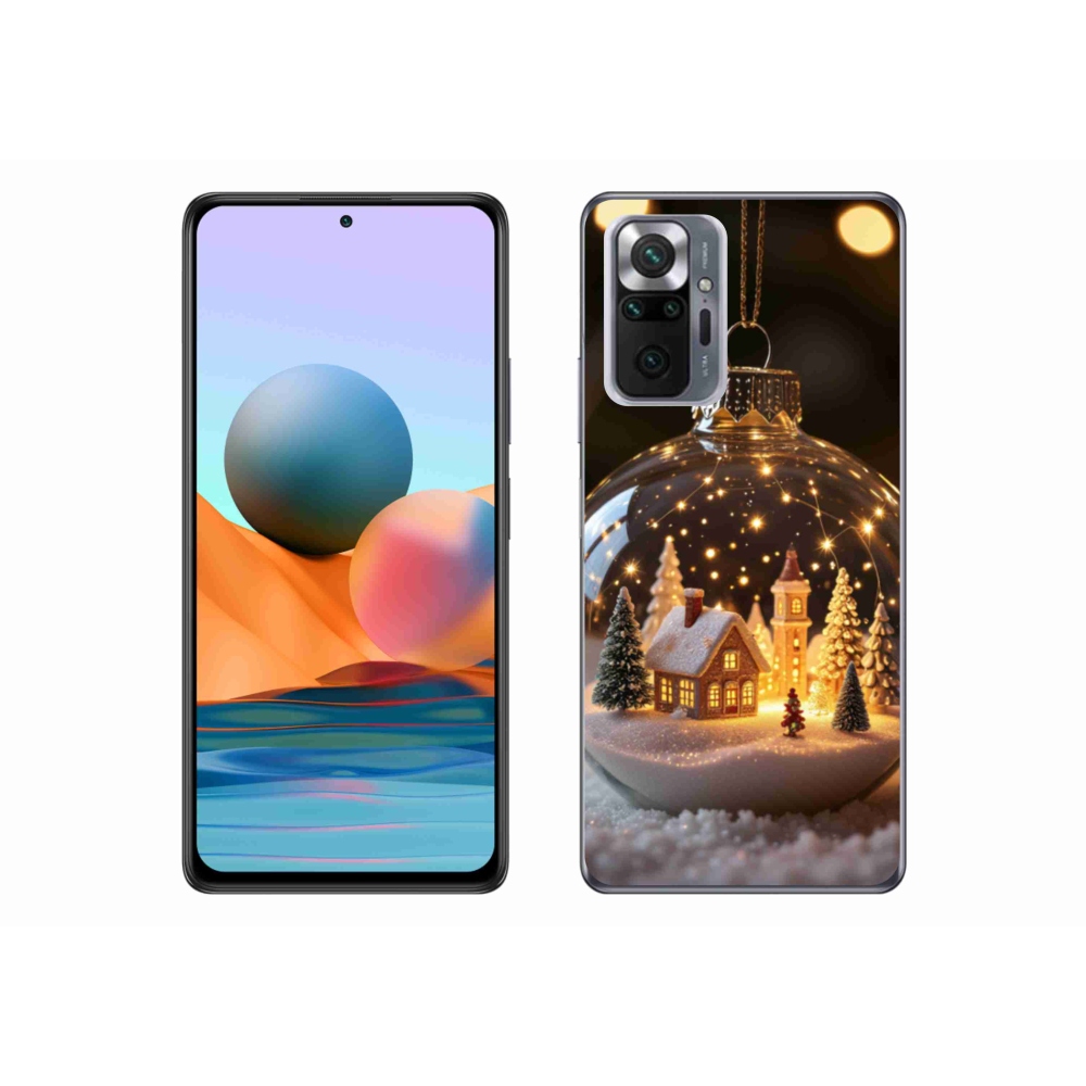 Gél borítás mmCase a Xiaomi Redmi Note 10 Pro számára - Karácsonyi golyók 3