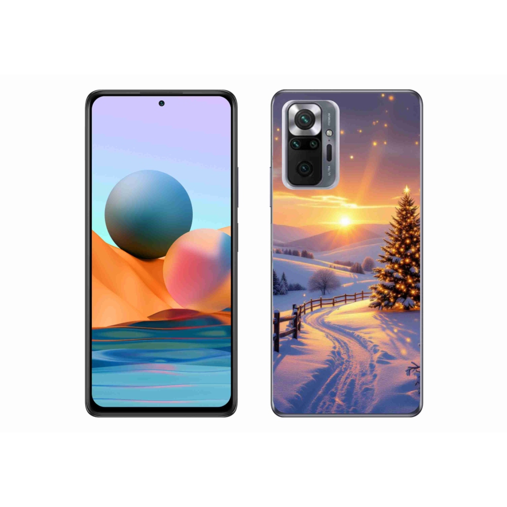 Gél borítás mmCase a Xiaomi Redmi Note 10 Pro számára - téli tájkép