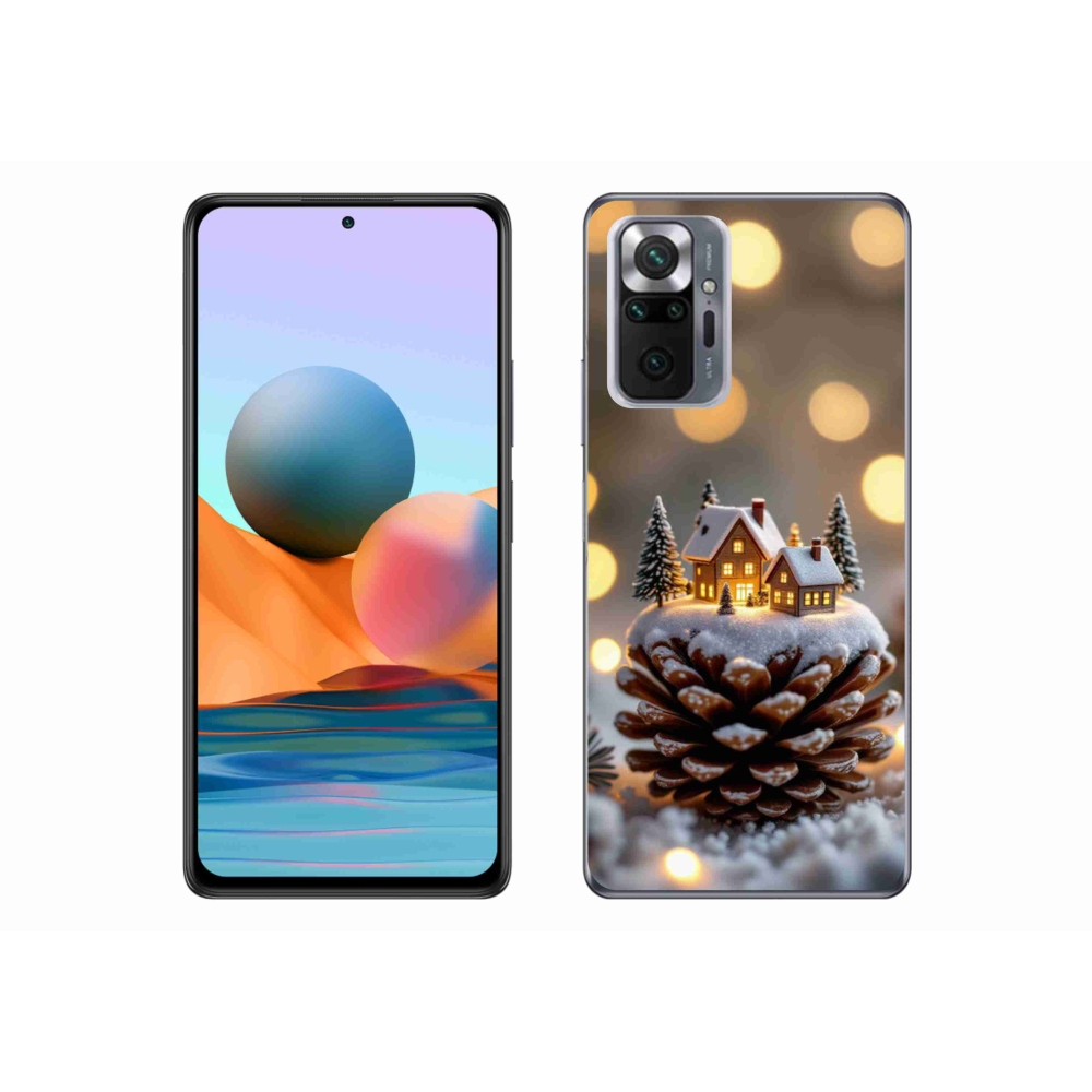 Gél borítás mmCase a Xiaomi Redmi Note 10 Pro számára - téli falu