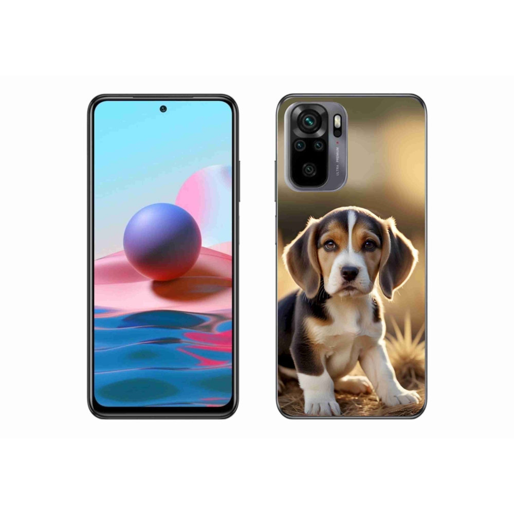 Gél borítás mmCase a Xiaomi Redmi Note 10 számára - aranyos beagle