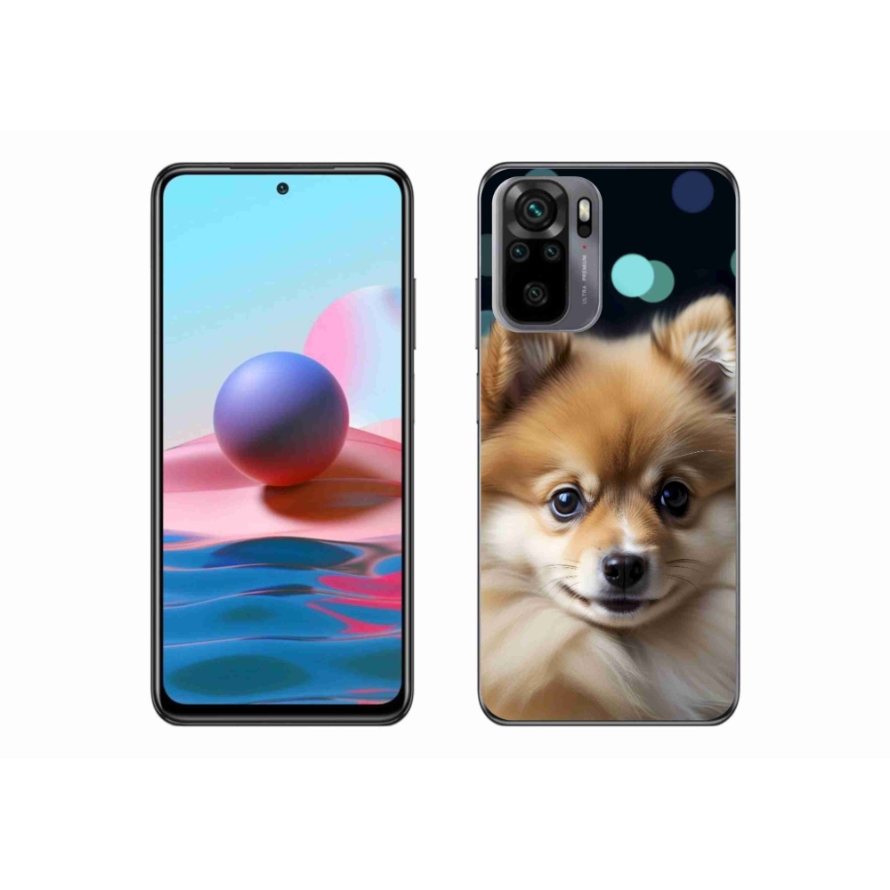 Gél borítás mmCase a Xiaomi Redmi Note 10 készülékhez - aranyos pomerániai kutya
