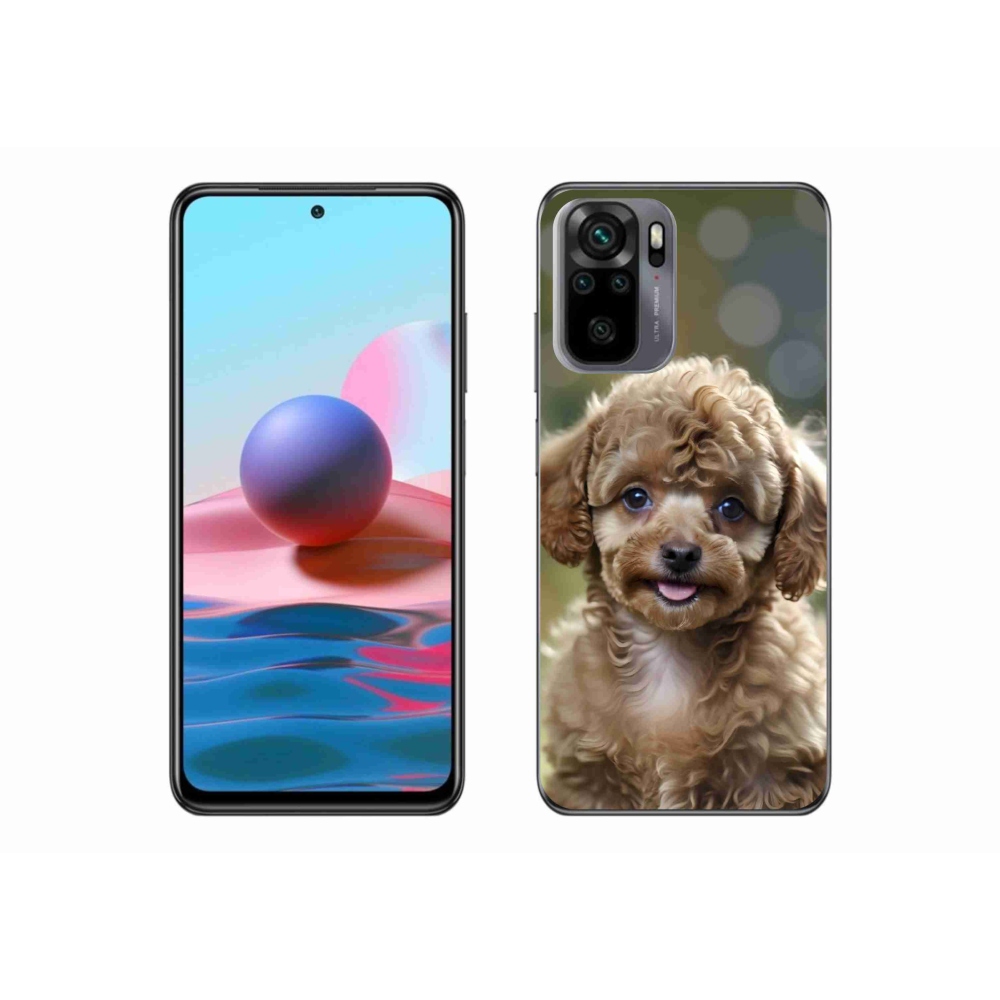 Gél borítás mmCase a Xiaomi Redmi Note 10 készülékhez - aranyos uszkár