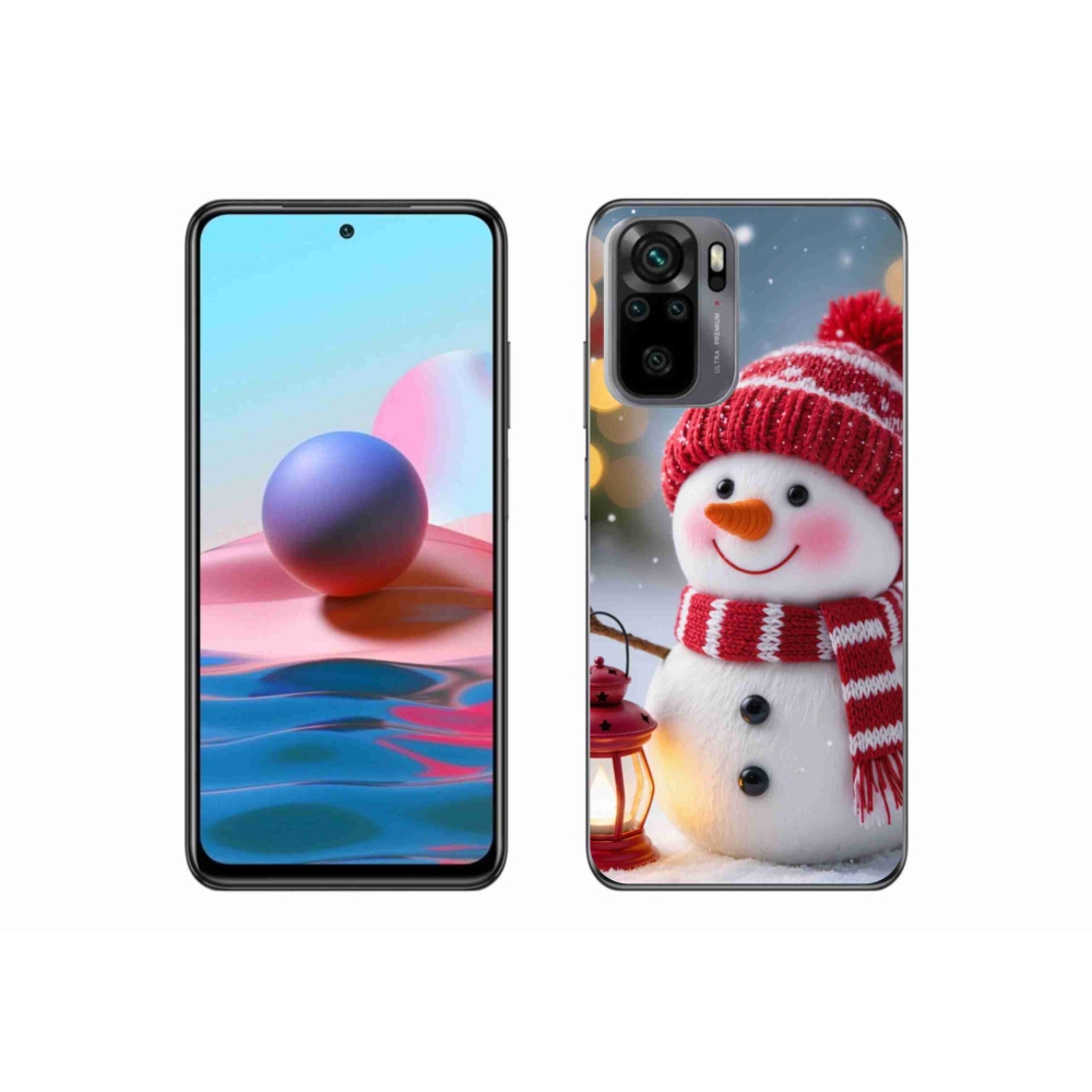 Gél borítás mmCase a Xiaomi Redmi Note 10 - hóember 2 számára