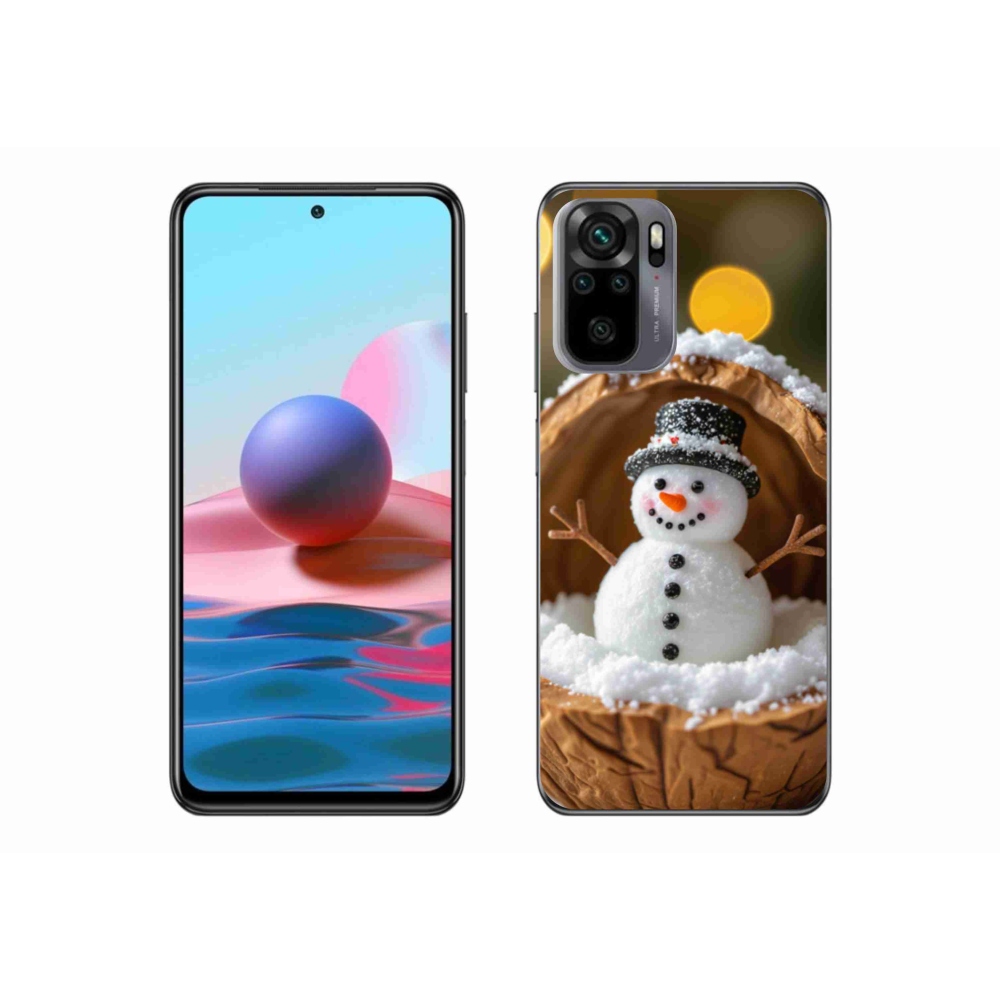 Gél borítás mmCase a Xiaomi Redmi Note 10 - hóember 4