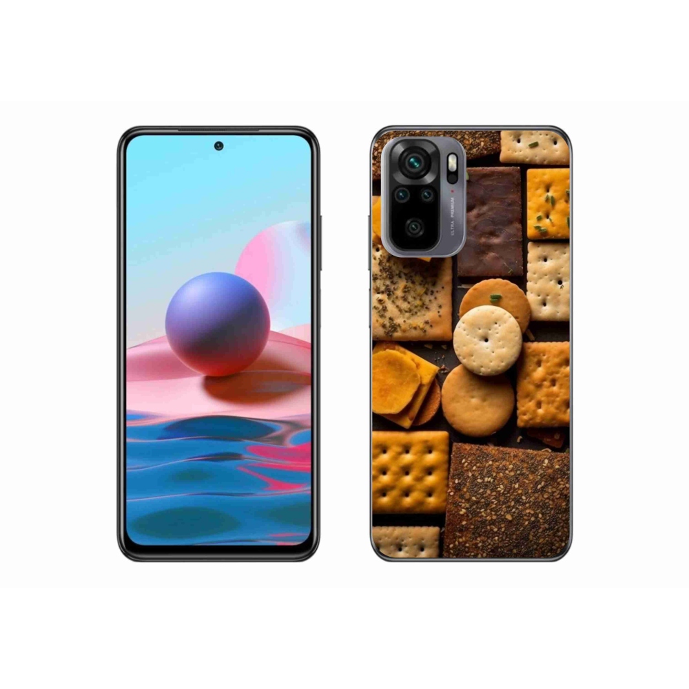 Gél borítás mmCase a Xiaomi Redmi Note 10 készülékhez - kekszek