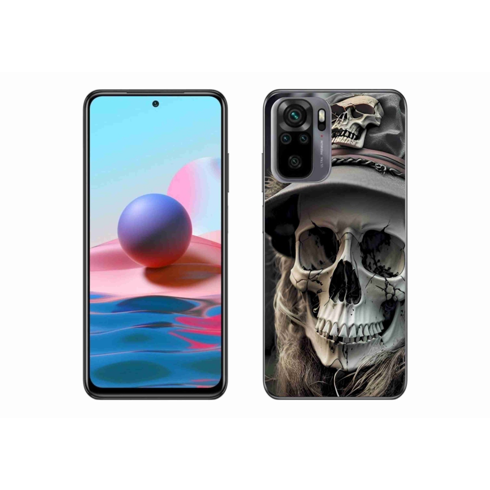 Gél borítás mmCase a Xiaomi Redmi Note 10 készülékhez - sötét koponya