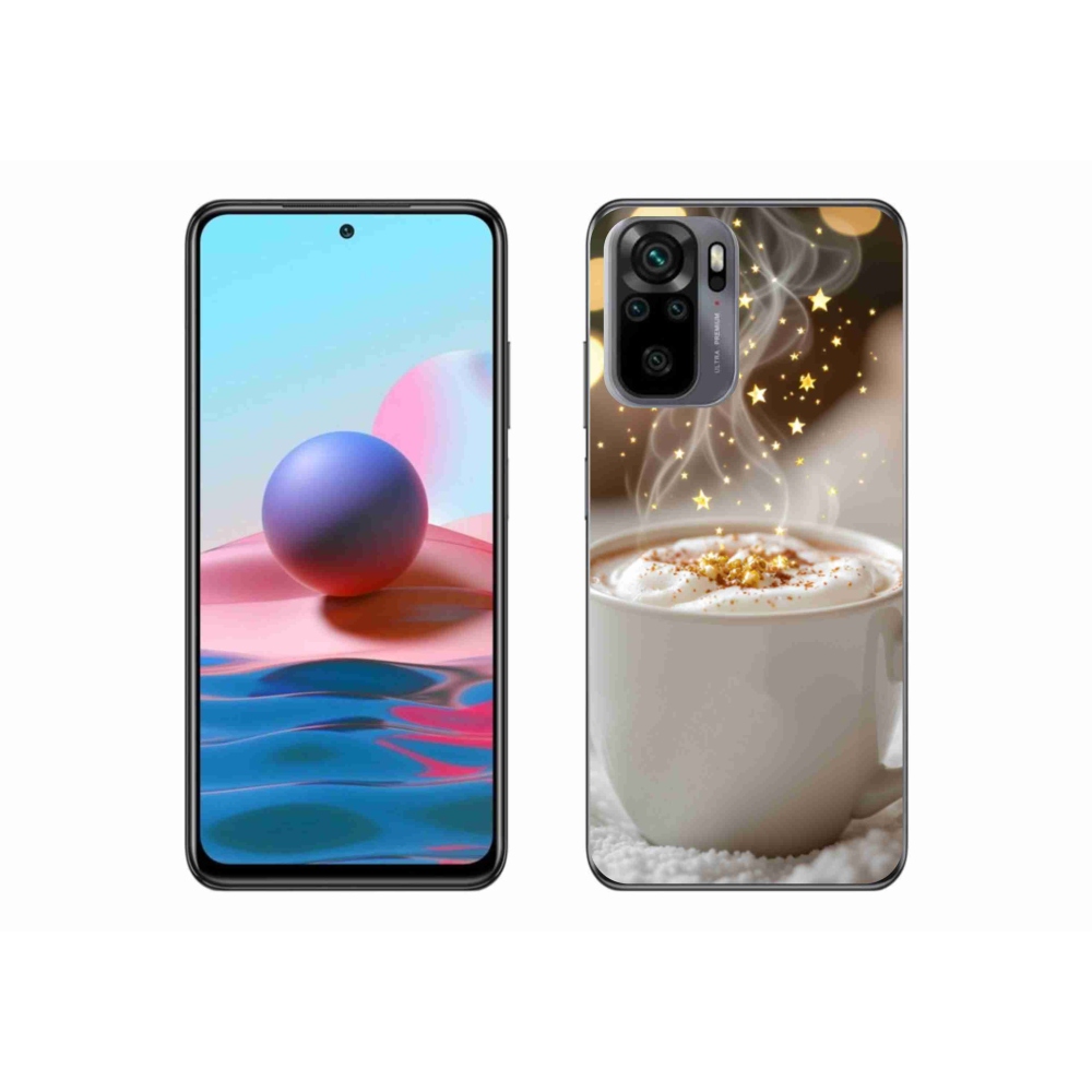 Gél borítás mmCase a Xiaomi Redmi Note 10 számára - Karácsonyi forró ital