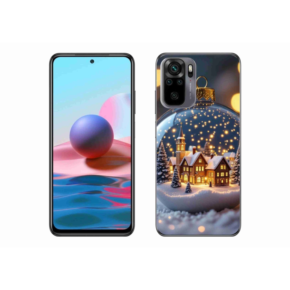 Gél borító mmCase a Xiaomi Redmi Note 10 - karácsonyi golyókhoz 4