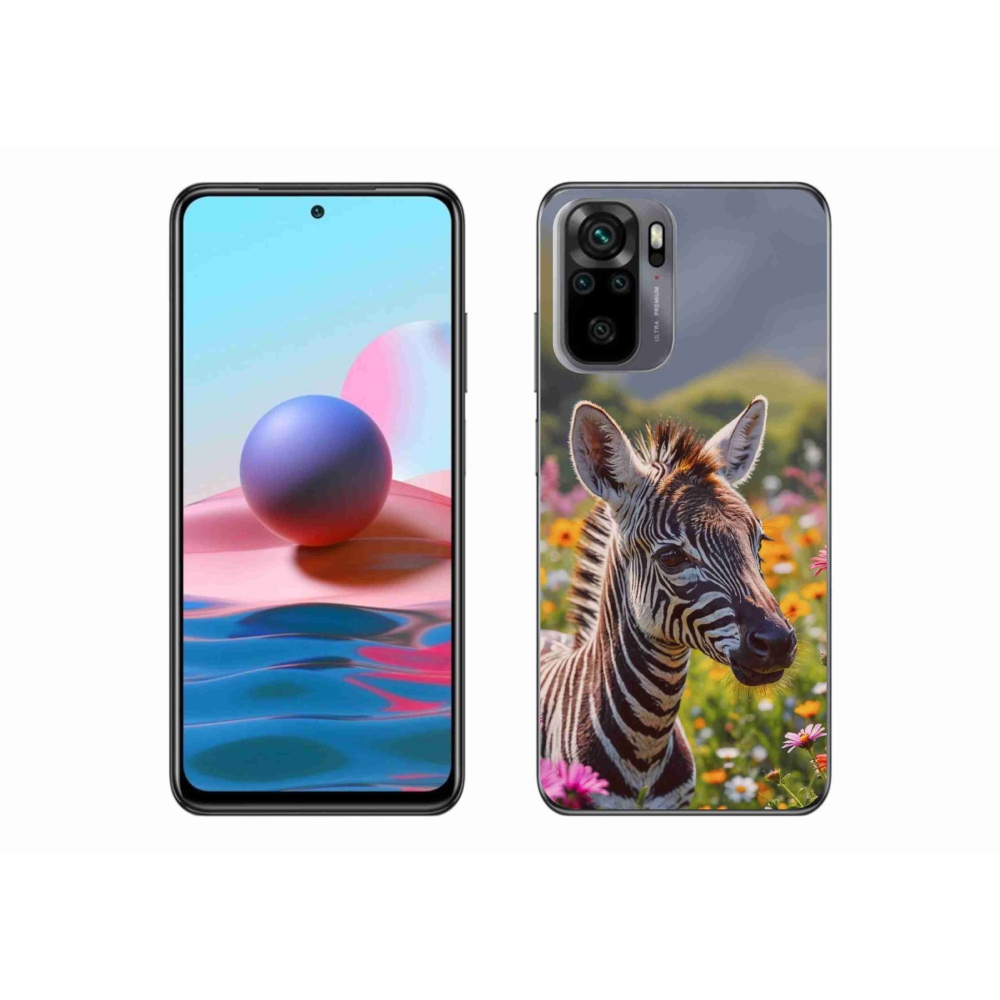 Gél borítás mmCase a Xiaomi Redmi Note 10 készülékhez - zebra a réten