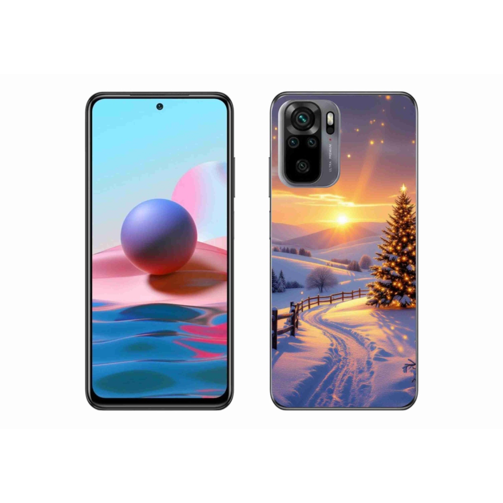 Gél borítás mmCase a Xiaomi Redmi Note 10 - téli tájképhez