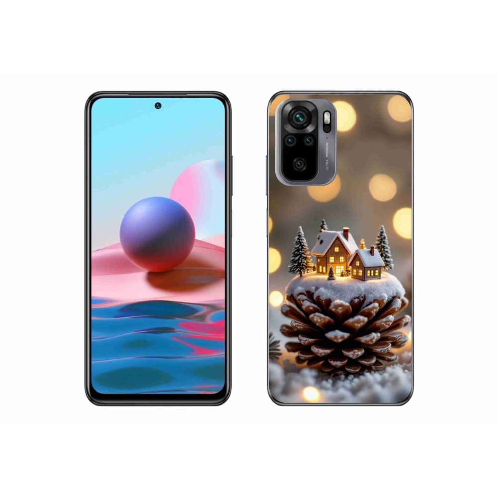Gél borítás mmCase a Xiaomi Redmi Note 10 - téli falu számára