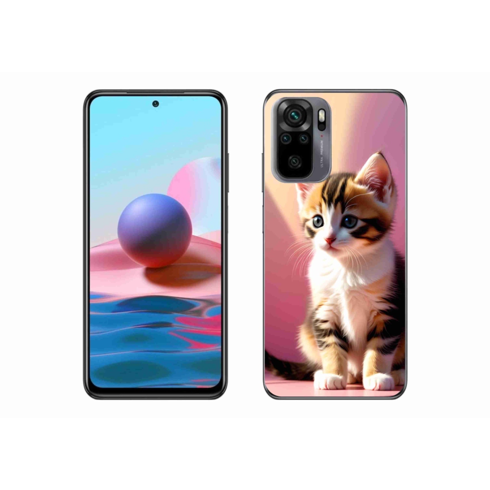 Gél borítás mmCase a Xiaomi Redmi Note 10 készülékhez - kíváncsi cica 2