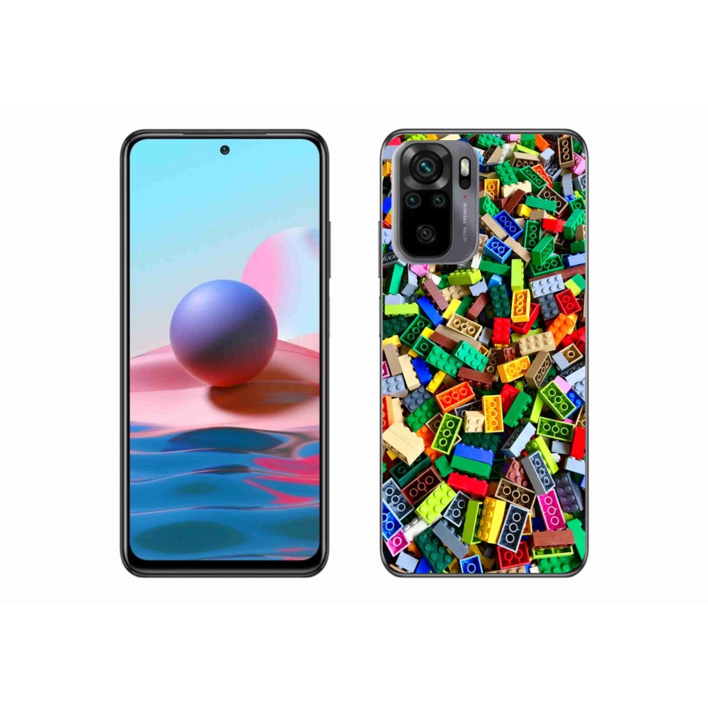 Gél borító mmCase a Xiaomi Redmi Note 10S-hez - színes építőkockák