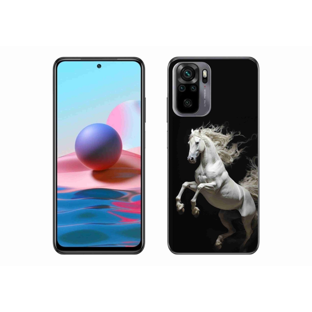 Gél borítás mmCase a Xiaomi Redmi Note 10S-hez - fehér ló 4