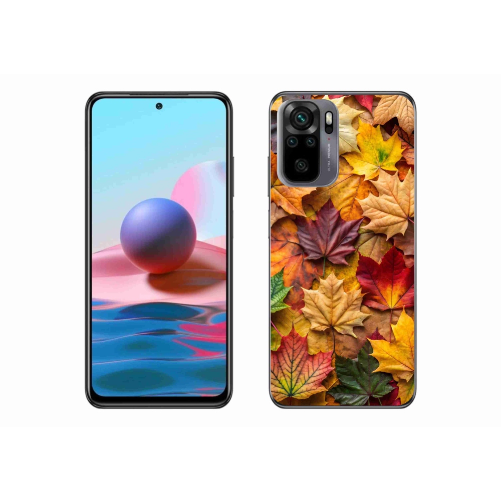 Gél borítás mmCase a Xiaomi Redmi Note 10S-hez - juharlevelek 2