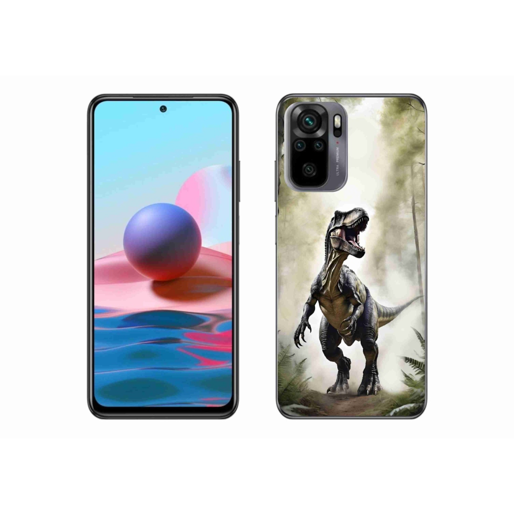 Gél borítás mmCase a Xiaomi Redmi Note 10S-hez - dühös T-Rex
