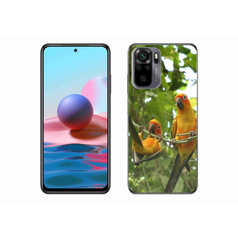Gél borító mmCase a Xiaomi Redmi Note 10S-hez - papagájok aratingy