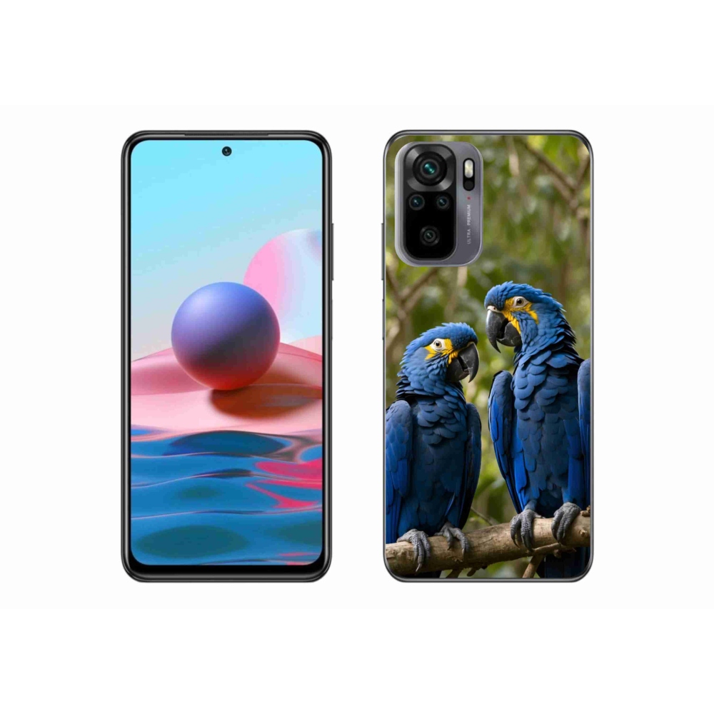 Gél borítás mmCase a Xiaomi Redmi Note 10S-hez - papagáj duó