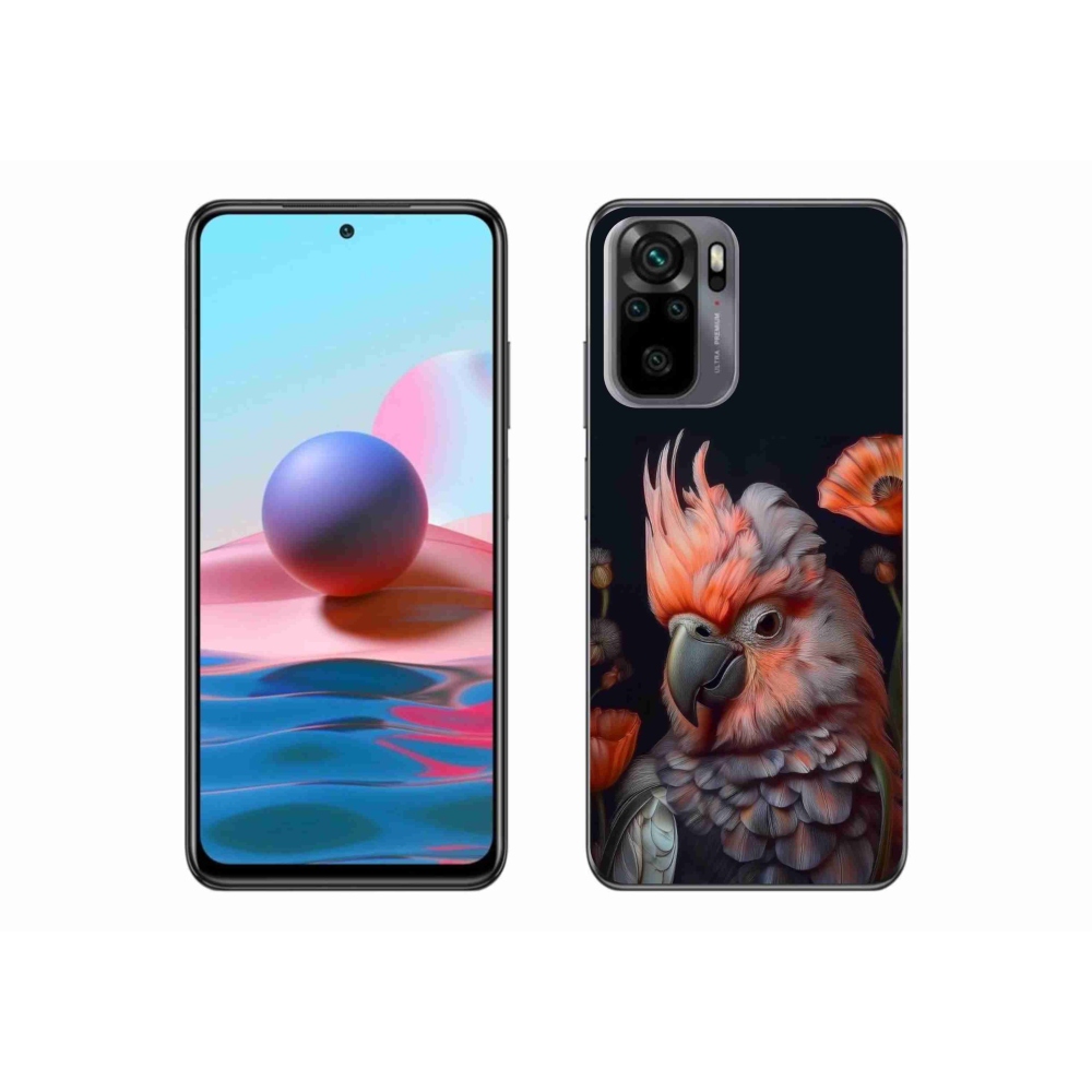 Gél borító mmCase a Xiaomi Redmi Note 10S-hez - papagáj kakadu színekben