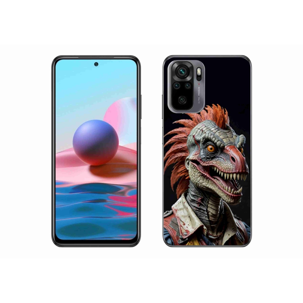 Gél borítás mmCase a Xiaomi Redmi Note 10S-hez - punk dinoszaurusz